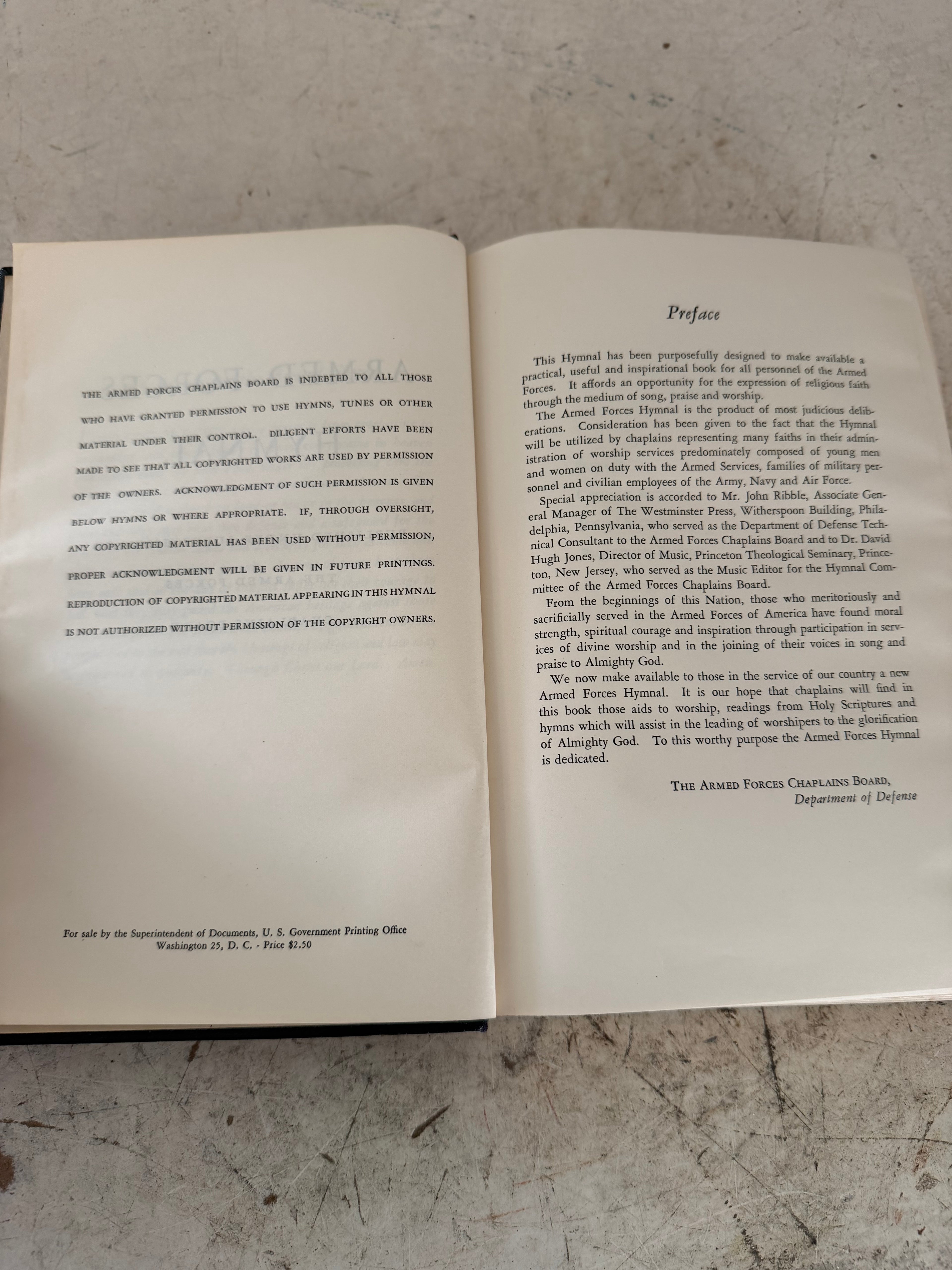 Armed Forces Hymnal - Book