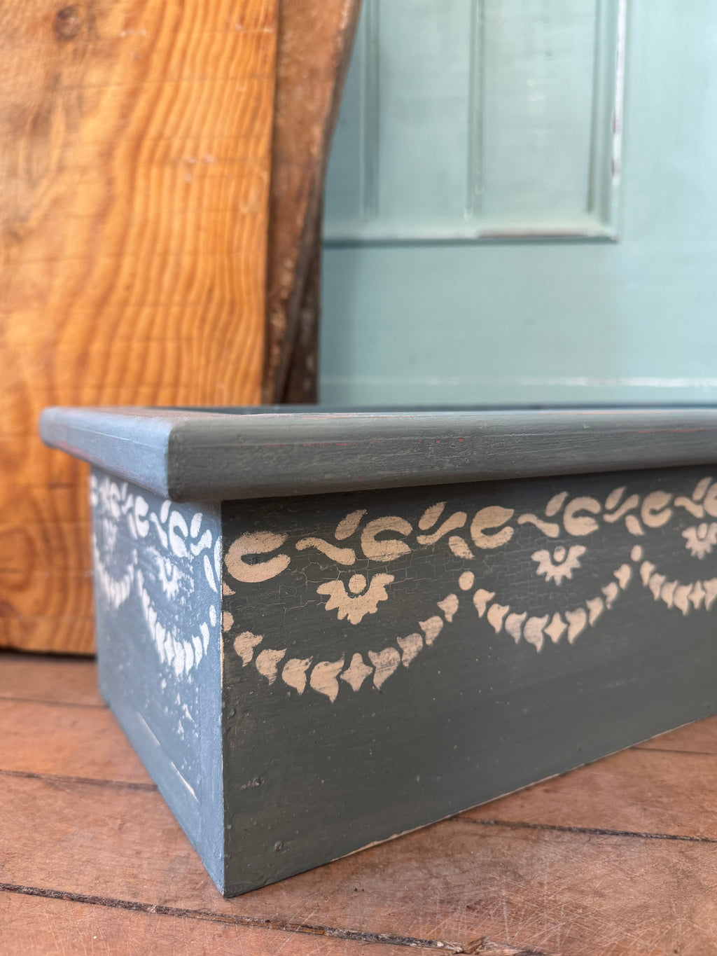 Wooden Planter box hand painted