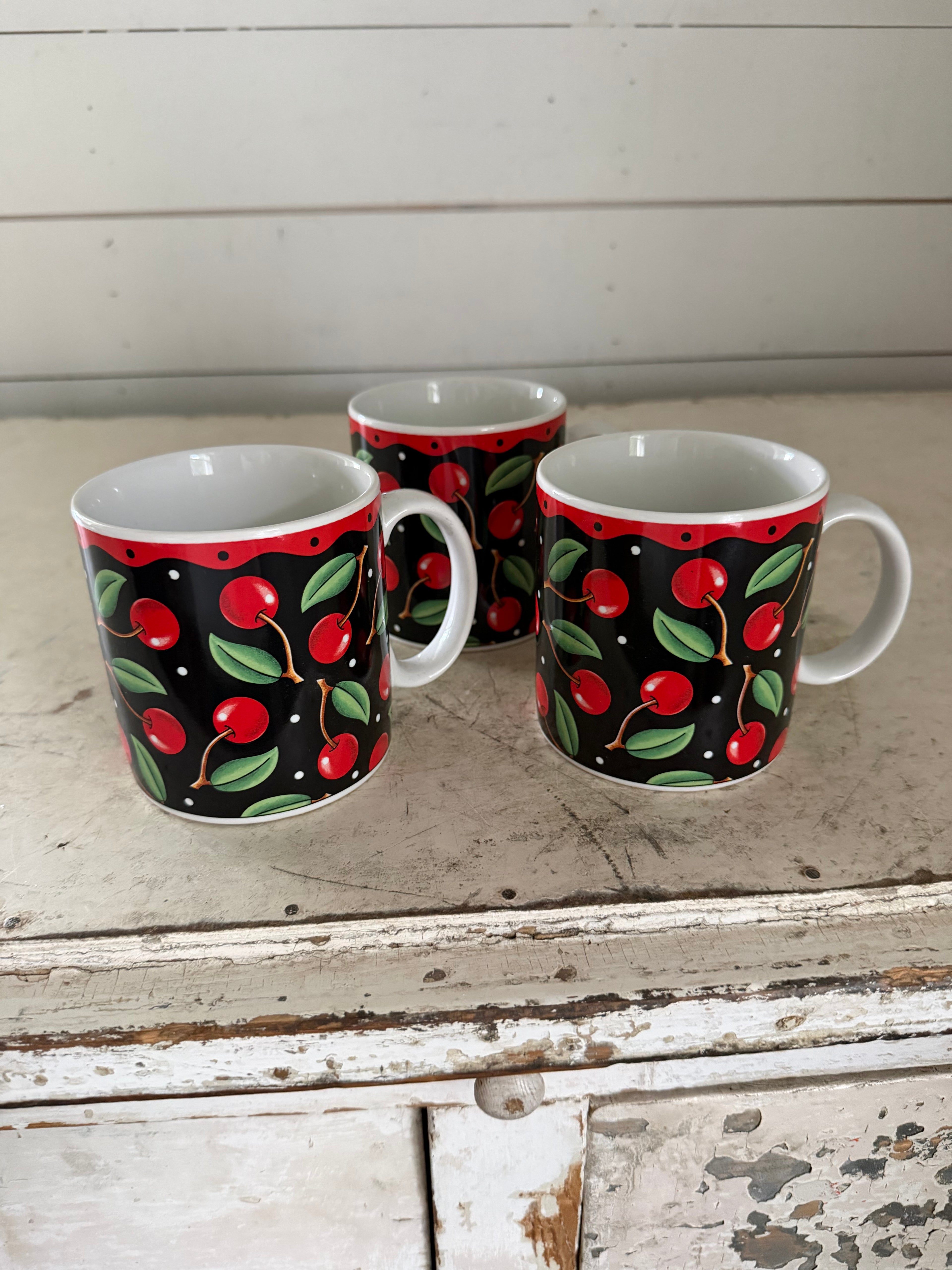 Mary Englebright cherry mug sold individually