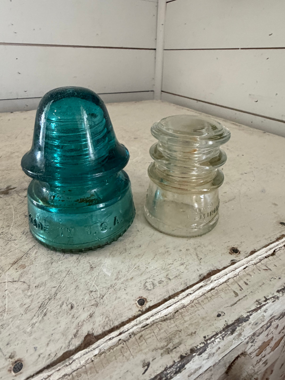 Antique glass insulator sold individually