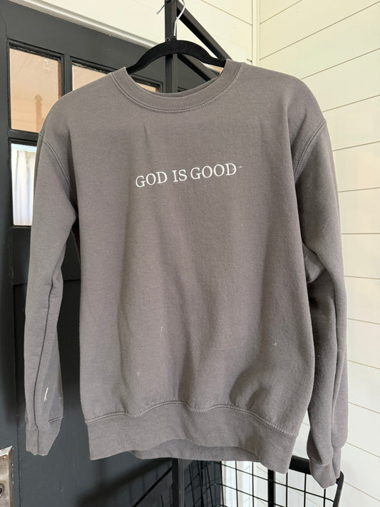 God is good crewneck sweatshirt size small
