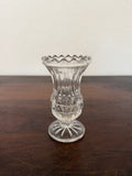 Vintage Clear Glass Vase