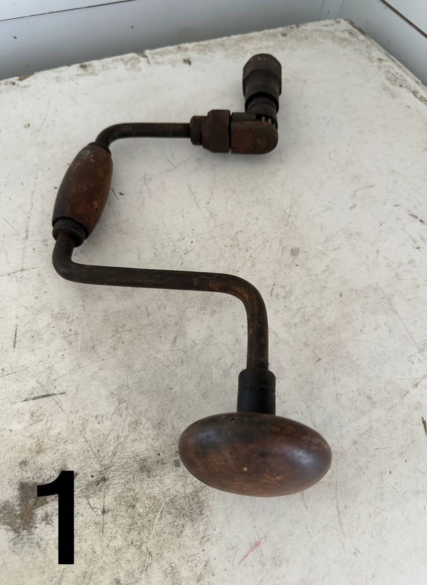 Antique English brace and bit - sold individually
