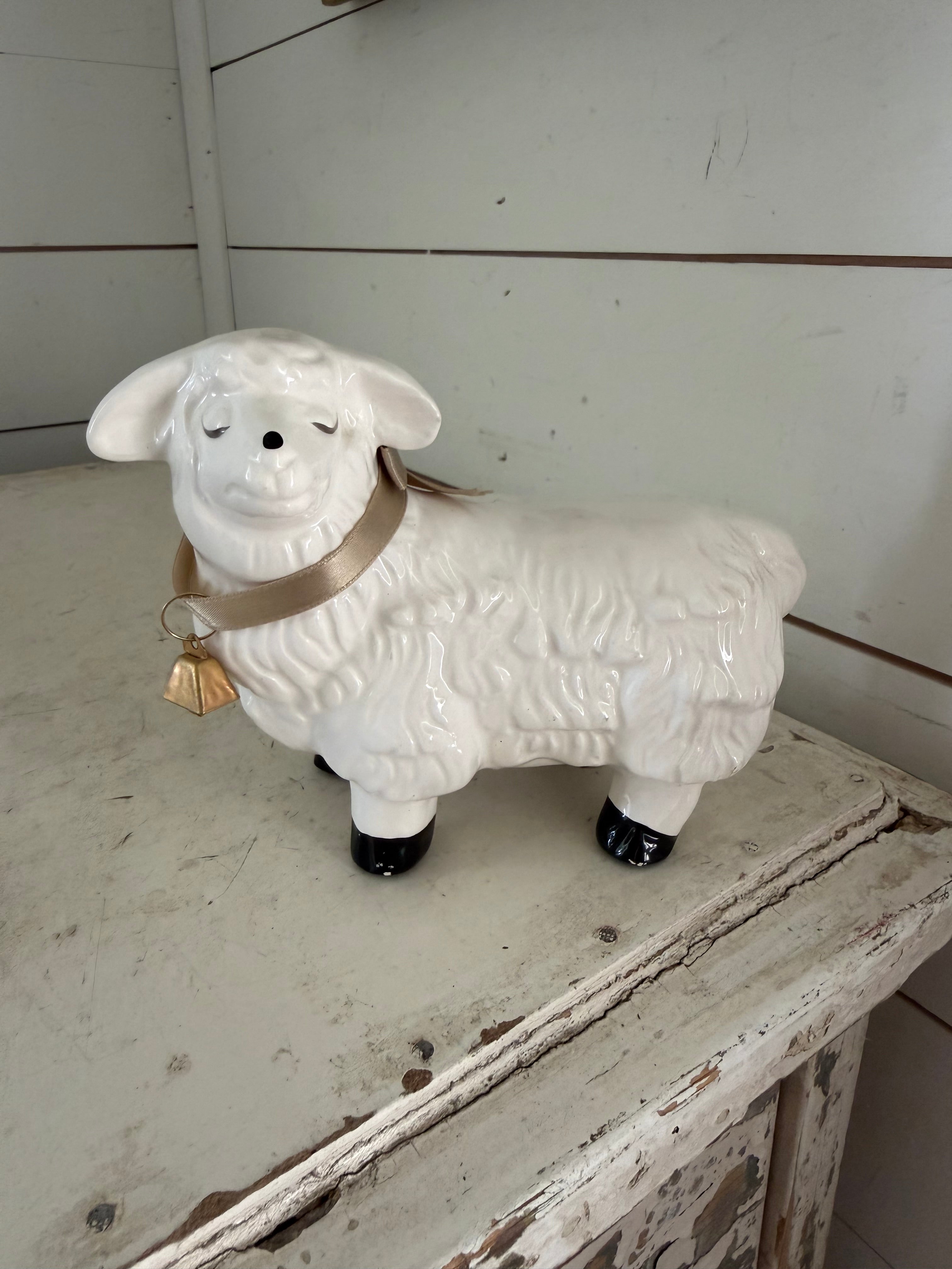 Vintage ceramic sheep