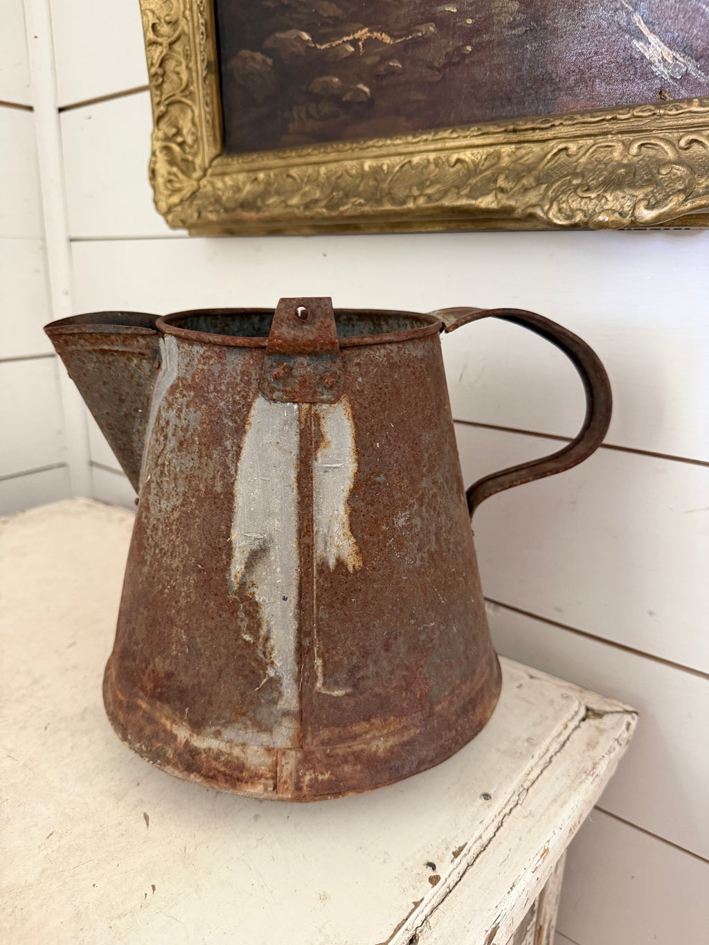 Antique Rusty Kettle