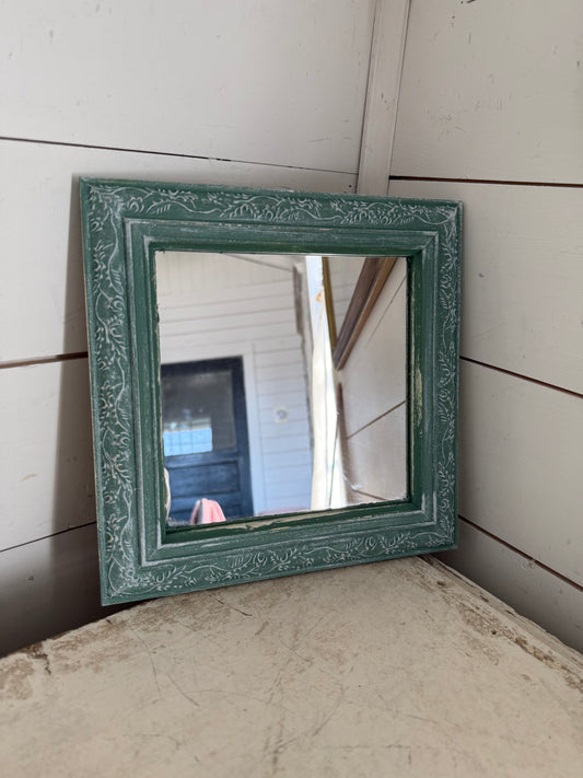 Green Square Mirror