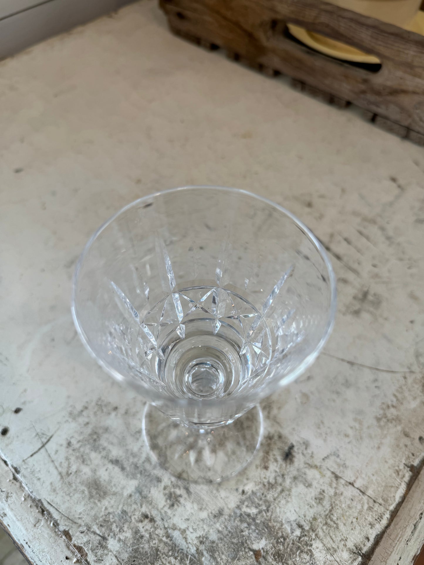 Waterford-Kylemore-Wine-Cut Crystal-6 Inch Stem