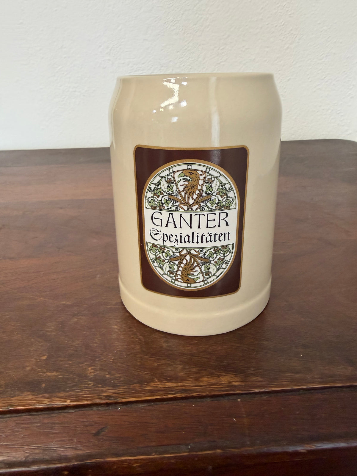 Vintage Ganter Spezialitäten Ceramic Beer Stein/Mug