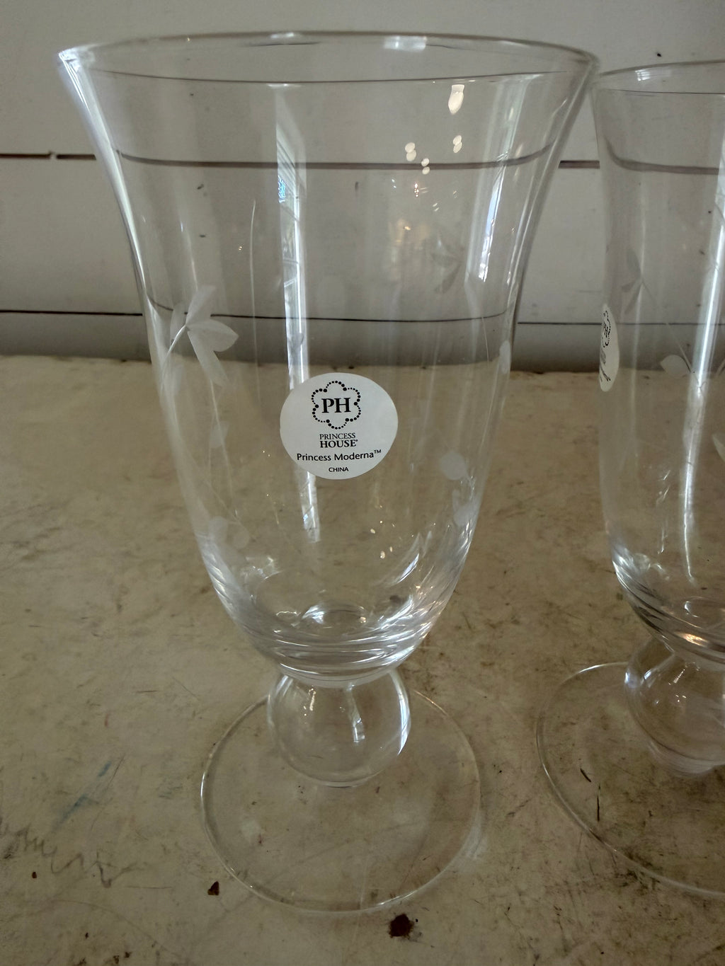 PRINCESS HOUSE Princess Moderna Footed Glasses Set of 2