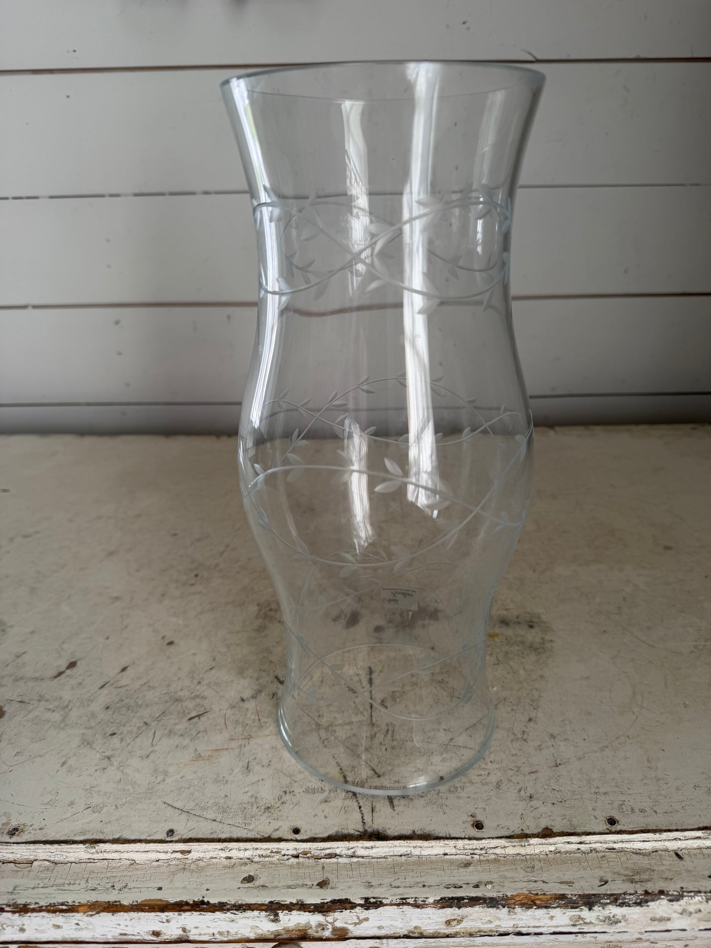 Etched Polish Hurricane Shade Pillar Princess House