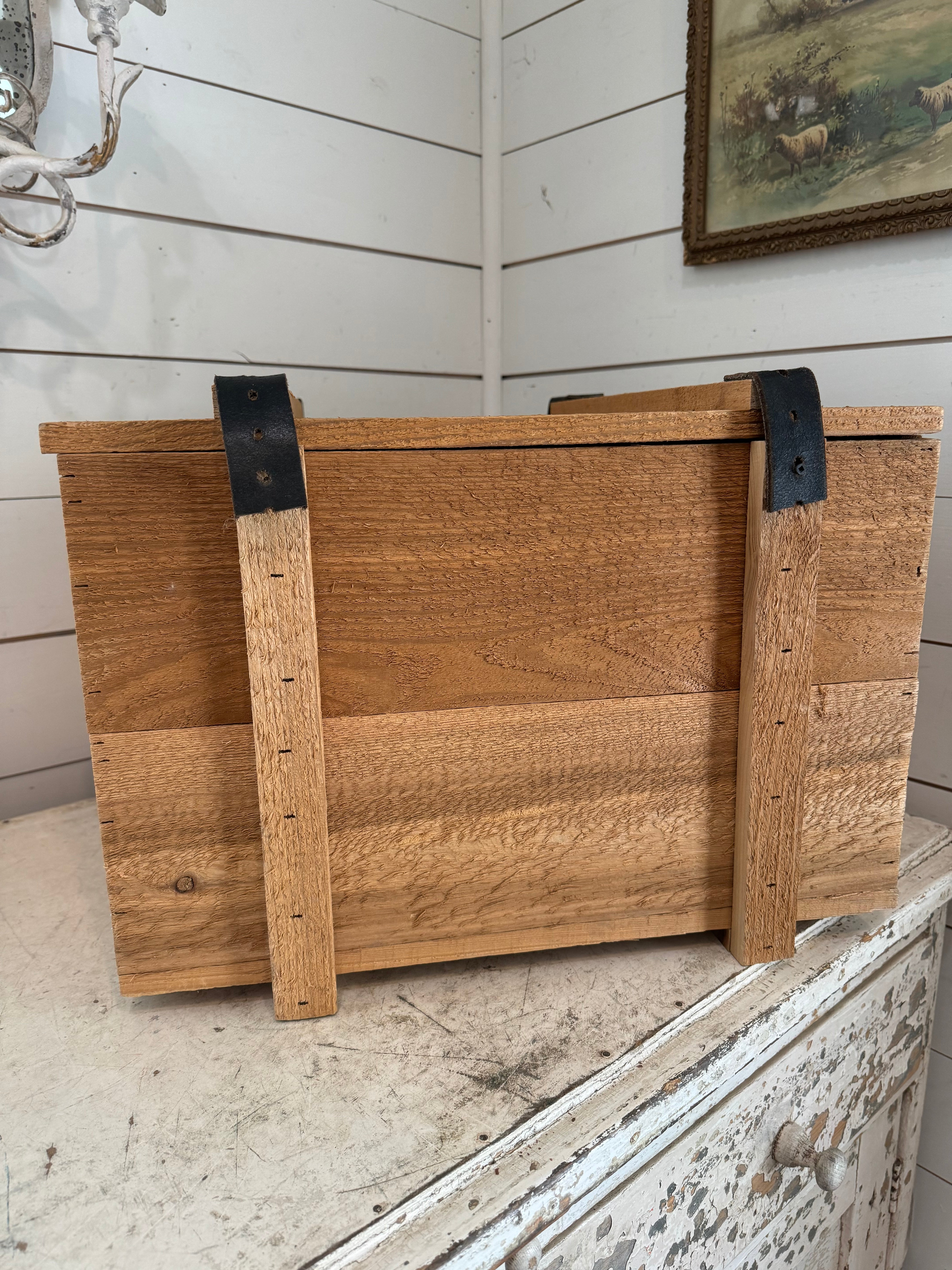 Wooden Chest will get stenciled Jami Ray Vintage