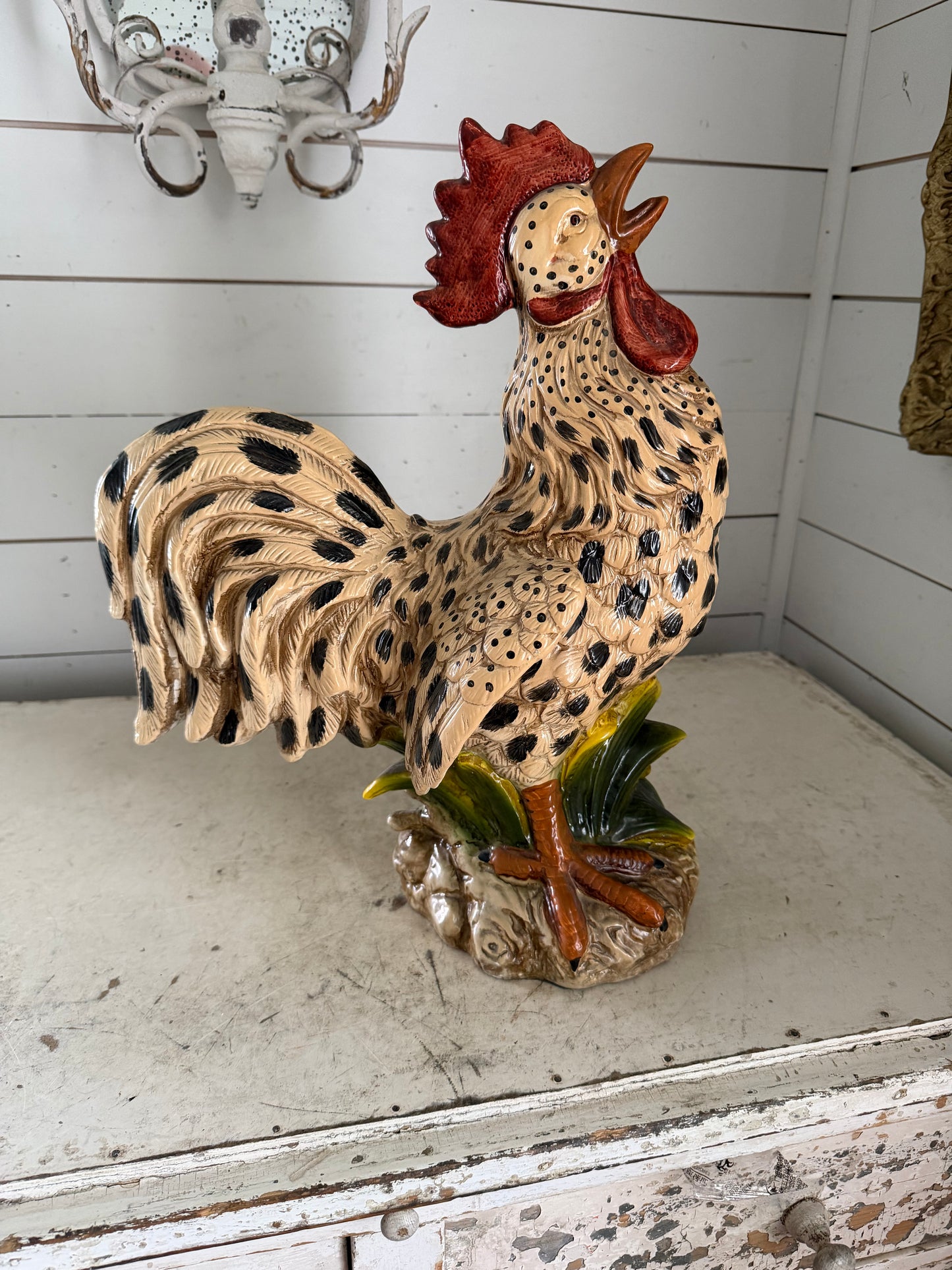 Large Ceramic Rooster Will Get Makeover