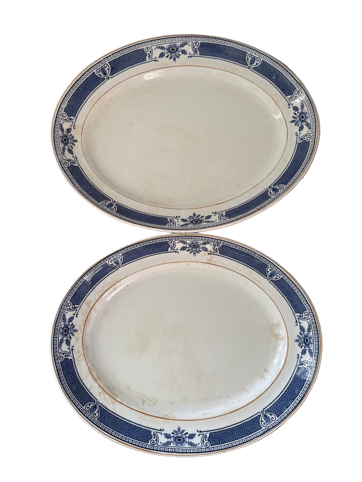 Set of Antique Bristol Ironstone Platters
