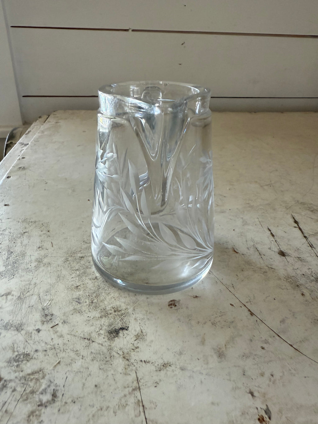 Edwardian Style Cut Glass Creamer