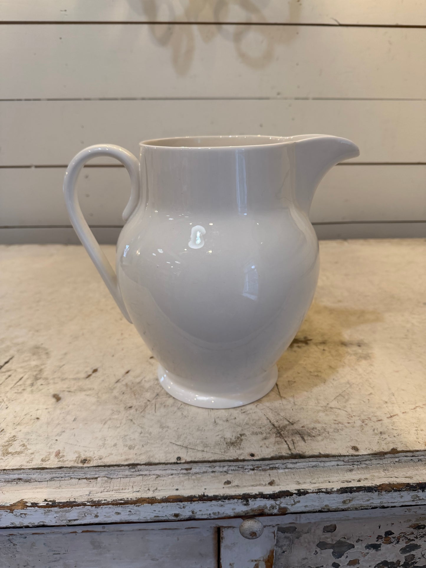 Martha Stewart White Pitcher - made to look like ironstone