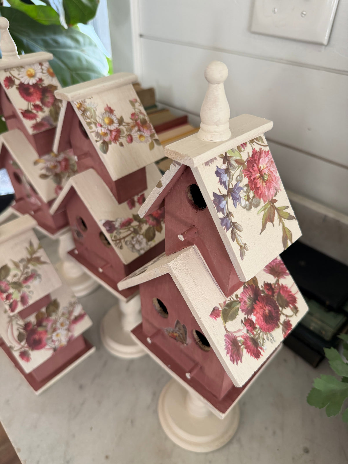 Large Bird Houses - hand painted Sold Individually