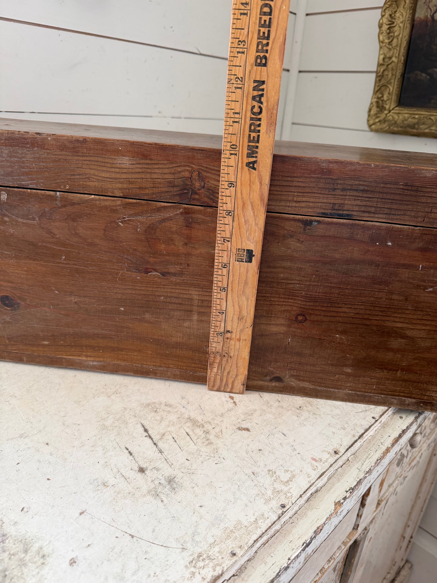 Antique Lord Robert’s Workshops Wood Storage Tote Crate With Handles - Dovetailed