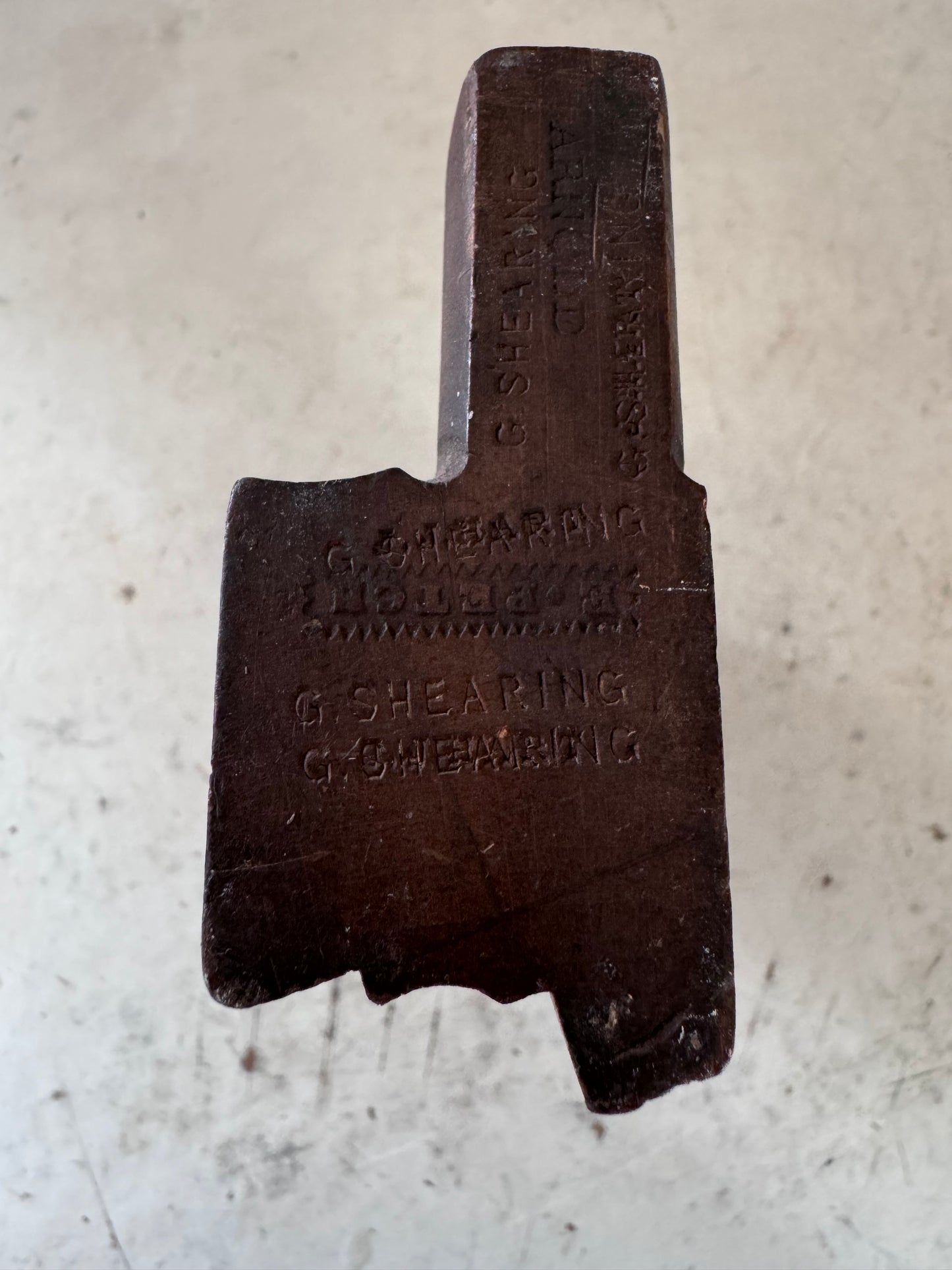 G. Shearing Antique Wooden Moulding Plane