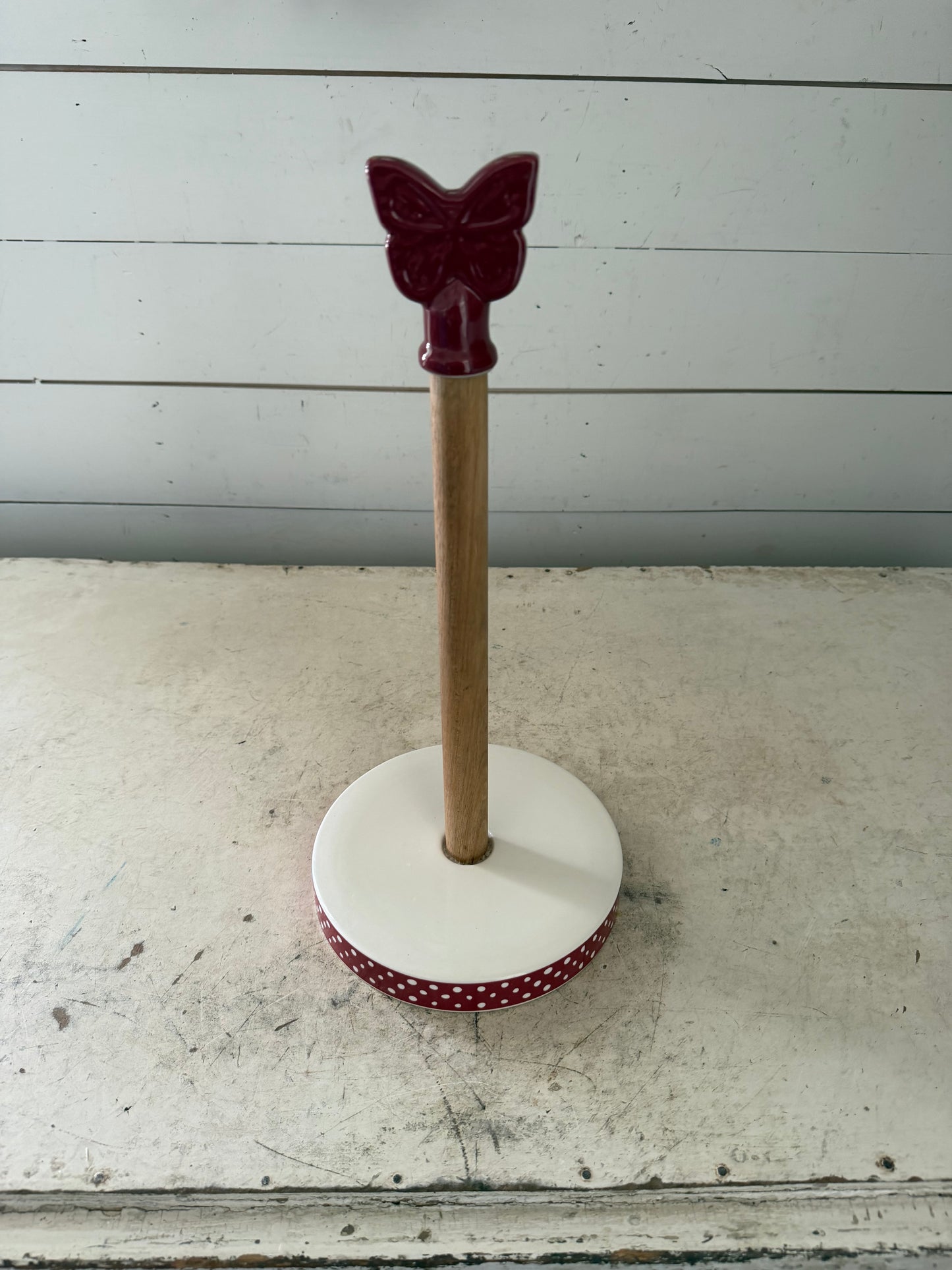Pioneer Woman Butterfly Dot paper towel holder