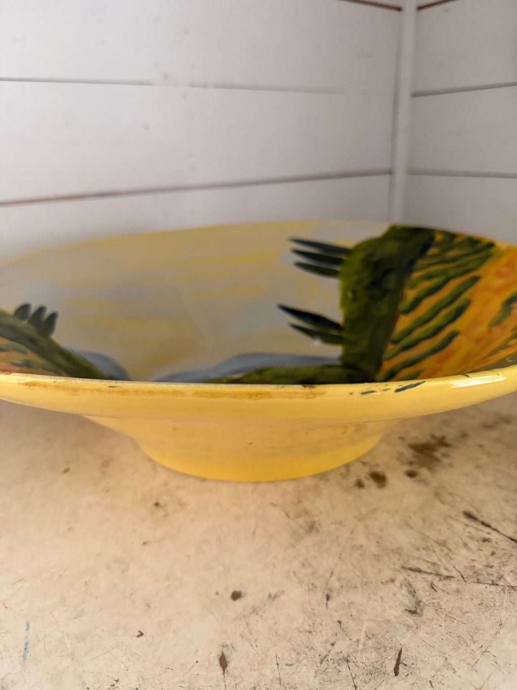 Tuscan hand-painted bowl made in Italy