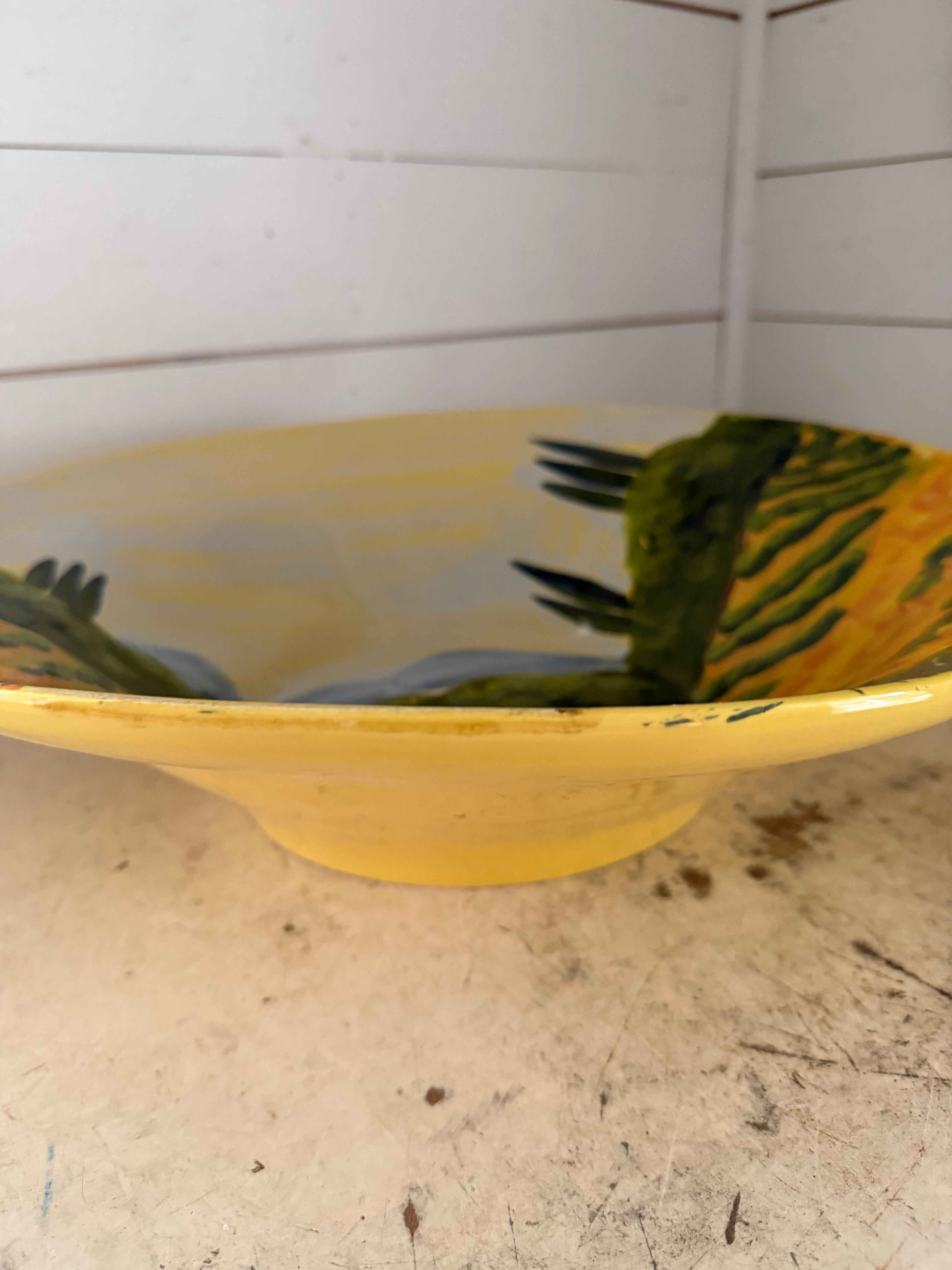 Tuscan hand-painted bowl made in Italy