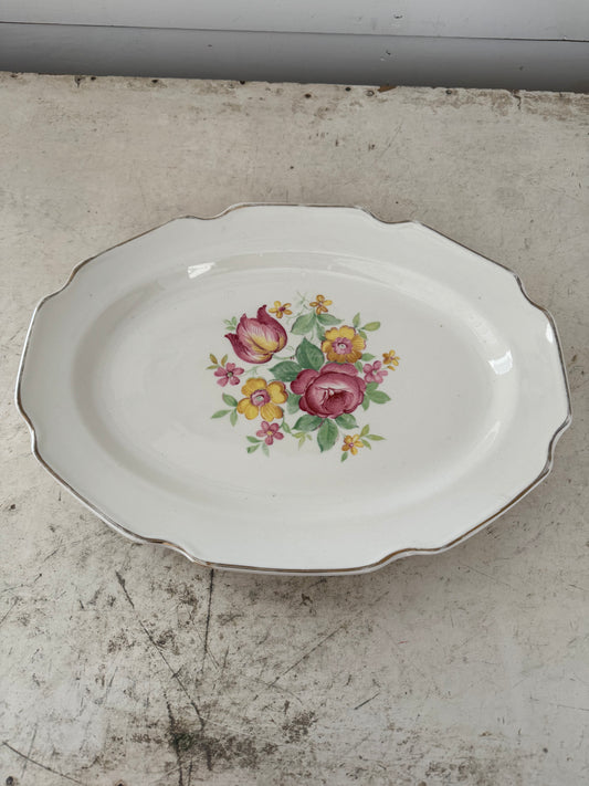 Floral Platter no mark