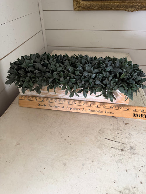 16” Planter Box With Faux Greenery Will get makeover