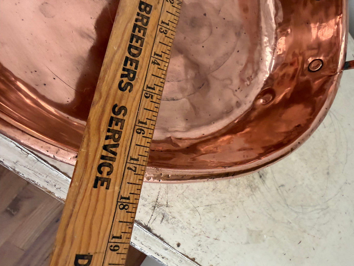 Extra Large Antique George III Copper Pan, 1800s