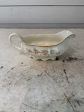 Taylor Smith Taylor pink roses gravy boat made in USA