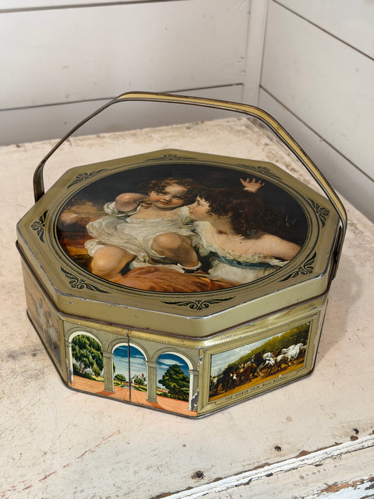 Vintage Sunshine Biscuits octagonal tin.
