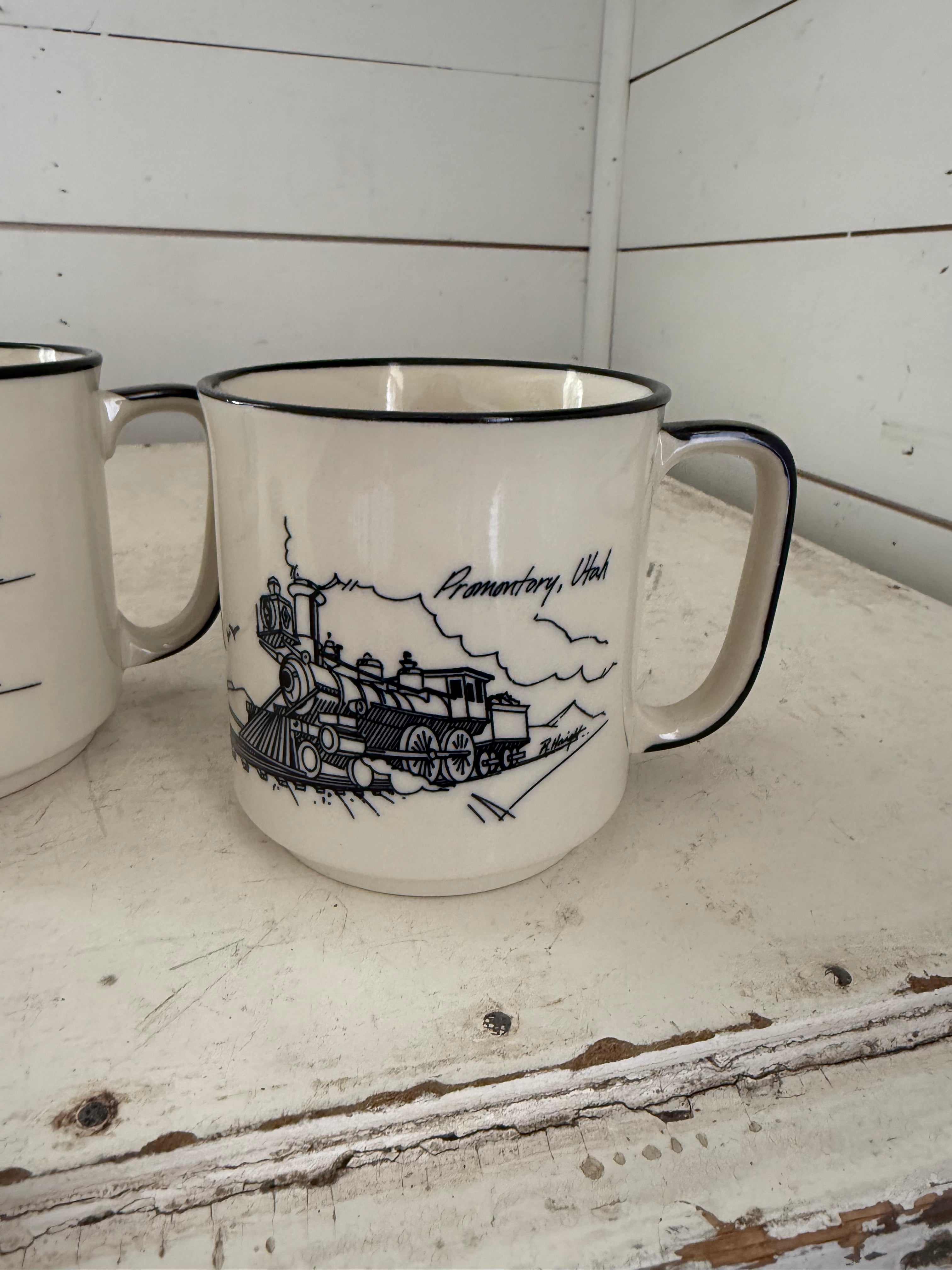 Vintage 1985 Utah Souvenir Mugs