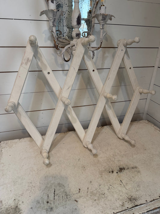 Oversized  Vintage Accordion Peg Rack