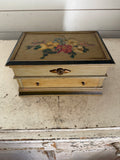Vintage hand-painted, jewelry box