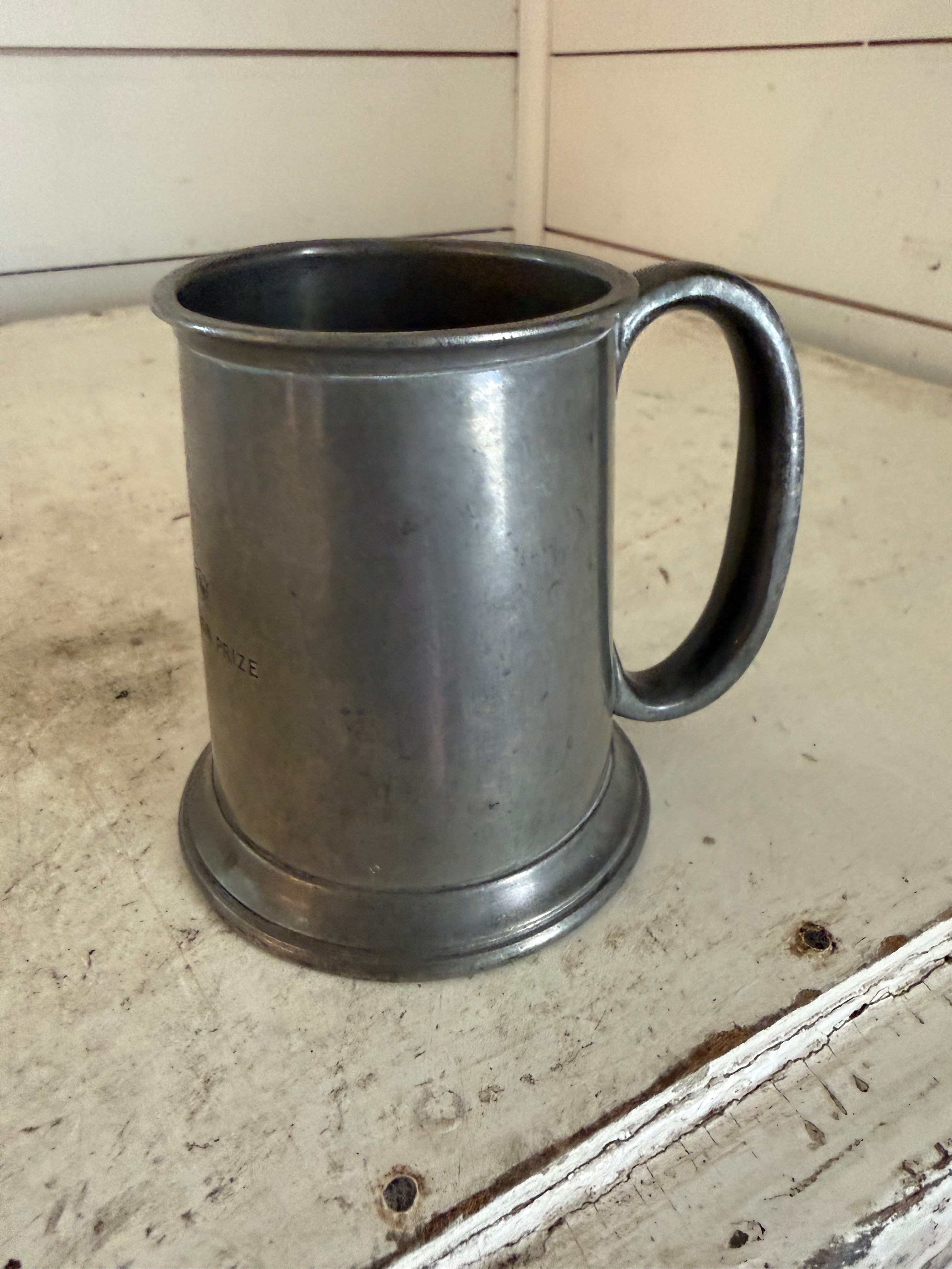 Vintage Rand English Tankard - C Battery Best Subsection Prize" Engraved 1957