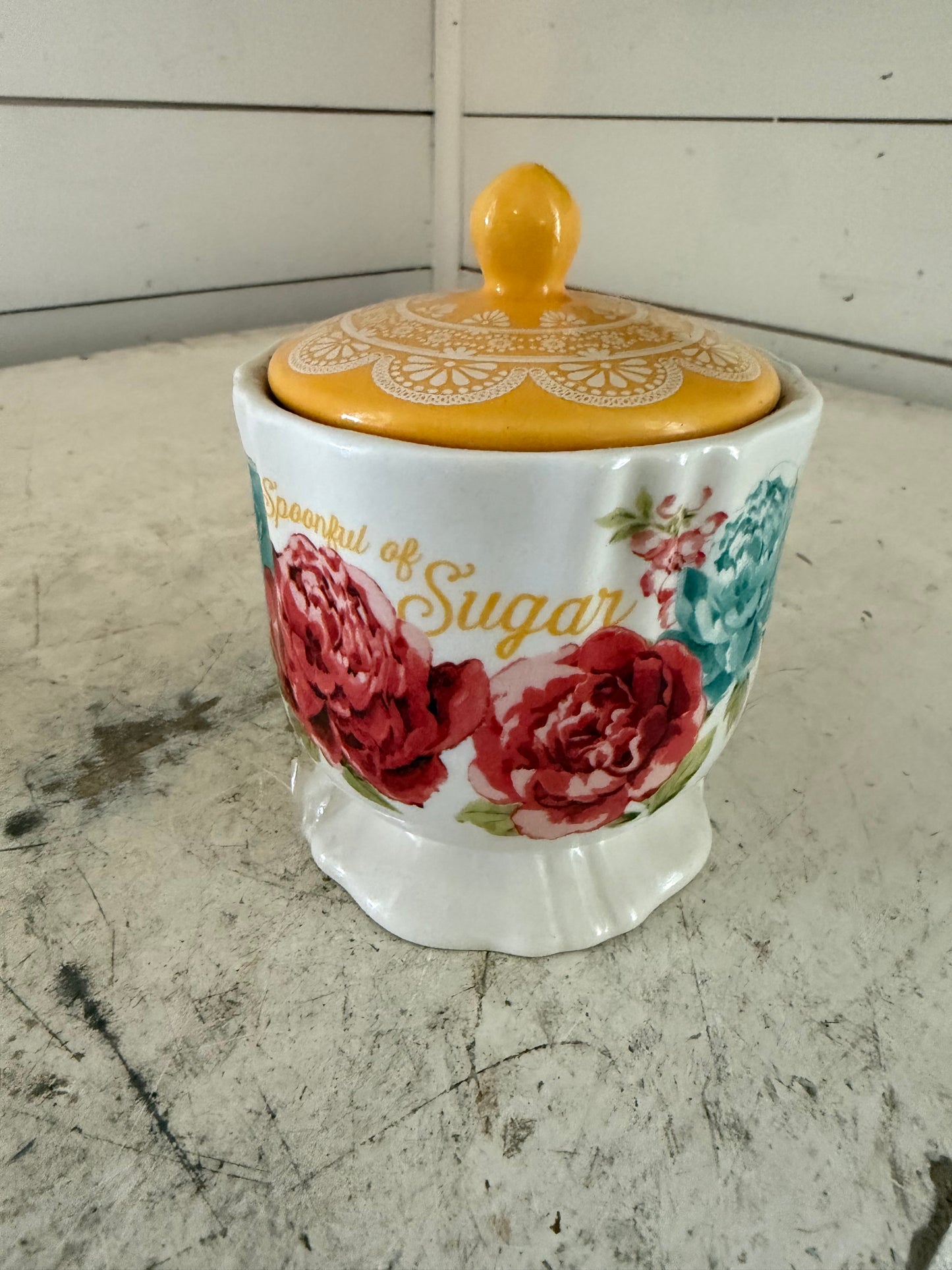 The Pioneer Woman Blossom Jubilee Sugar Bowl SPOONFUL OF SUGAR