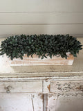 16” Planter Box With Faux Greenery Will get makeover