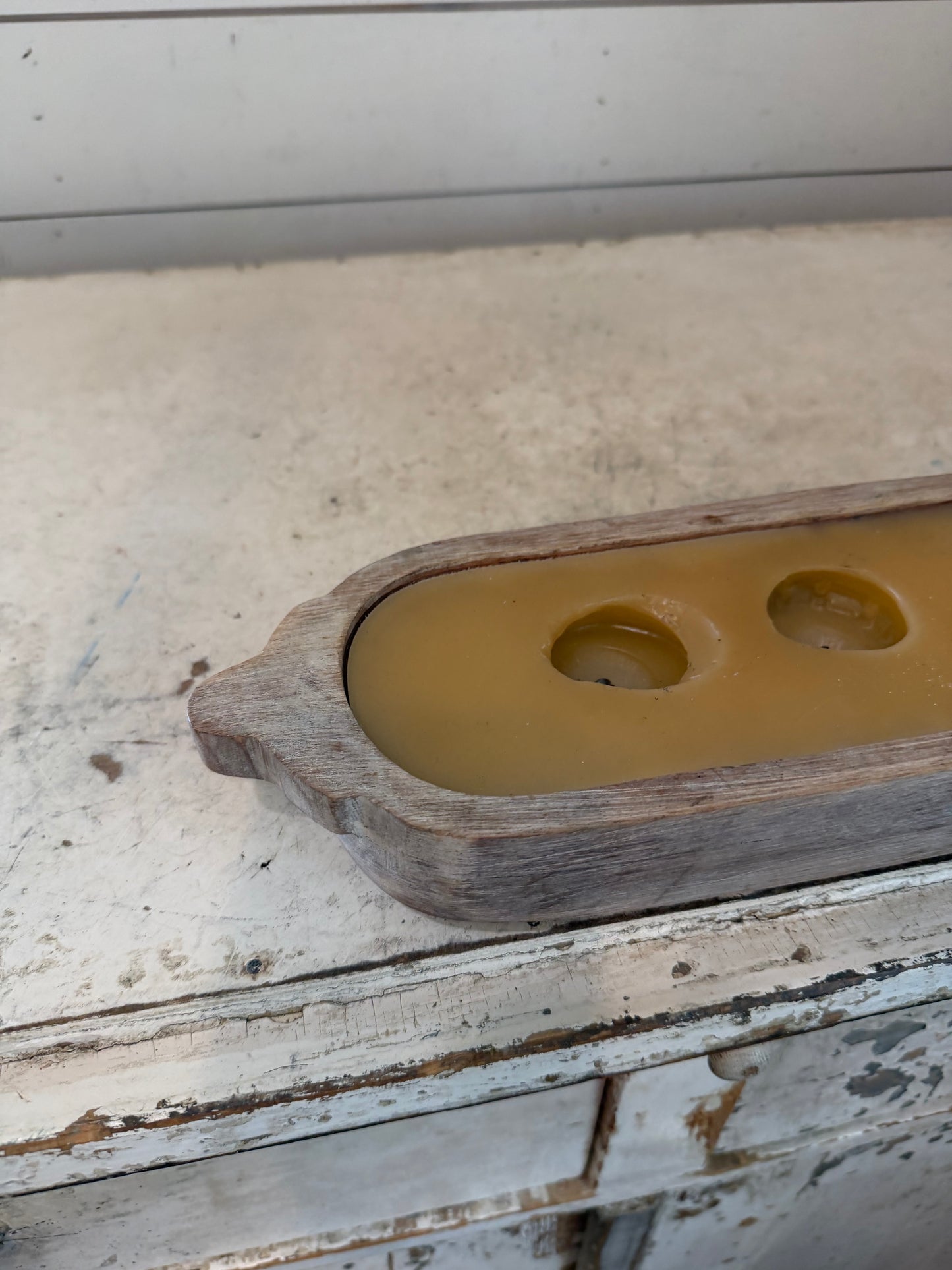 Dough bowl will get wax removed and makeover