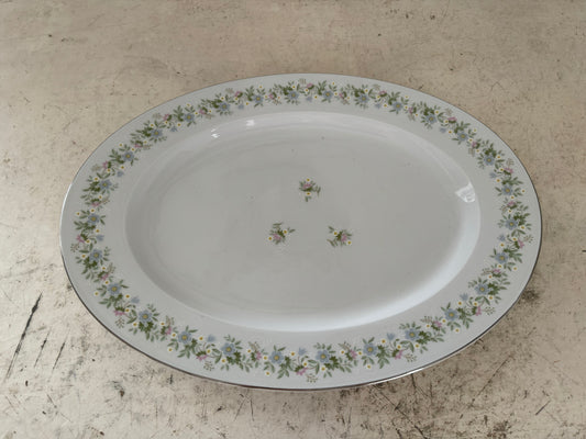 Johann Haviland Bavaria FOREVER SPRING Daisy White Porcelain Platter