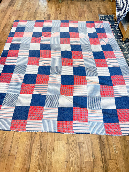 Queen size Americana, patchwork quilt