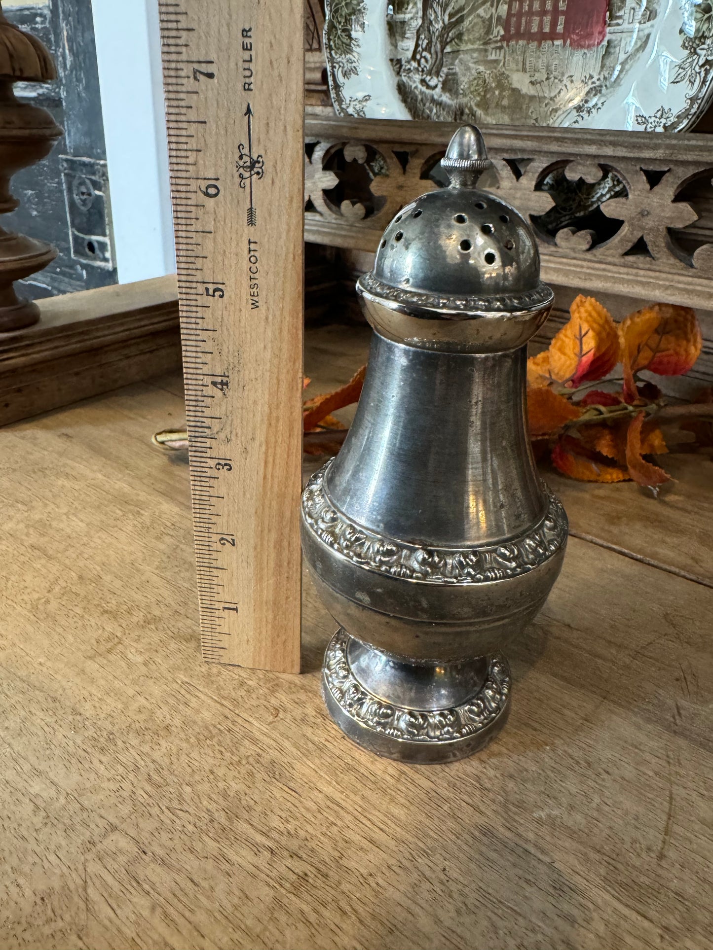 Oversized Silverplate Victorian Sugar Shaker