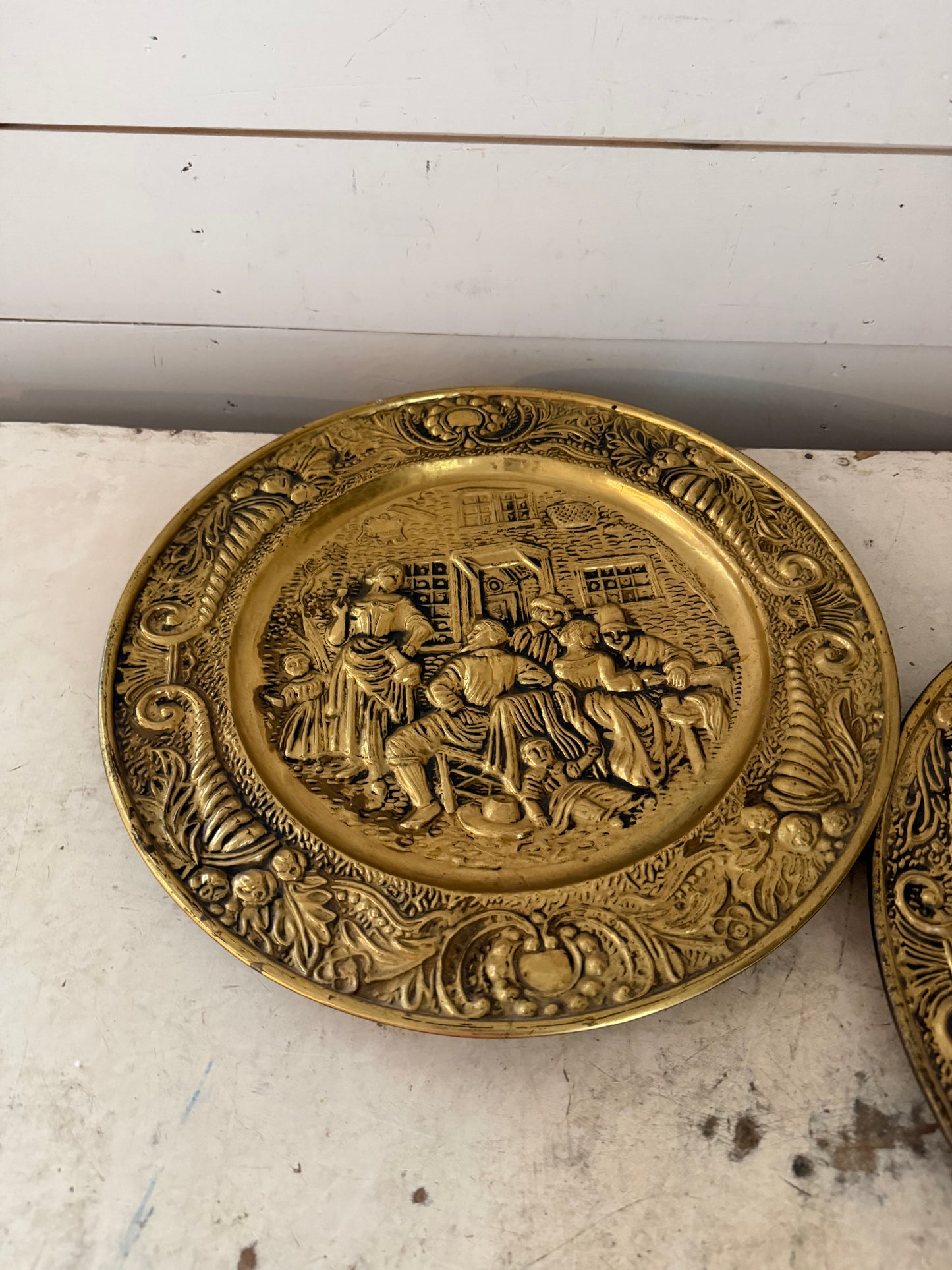 Set of brass embossed plates will get makeover