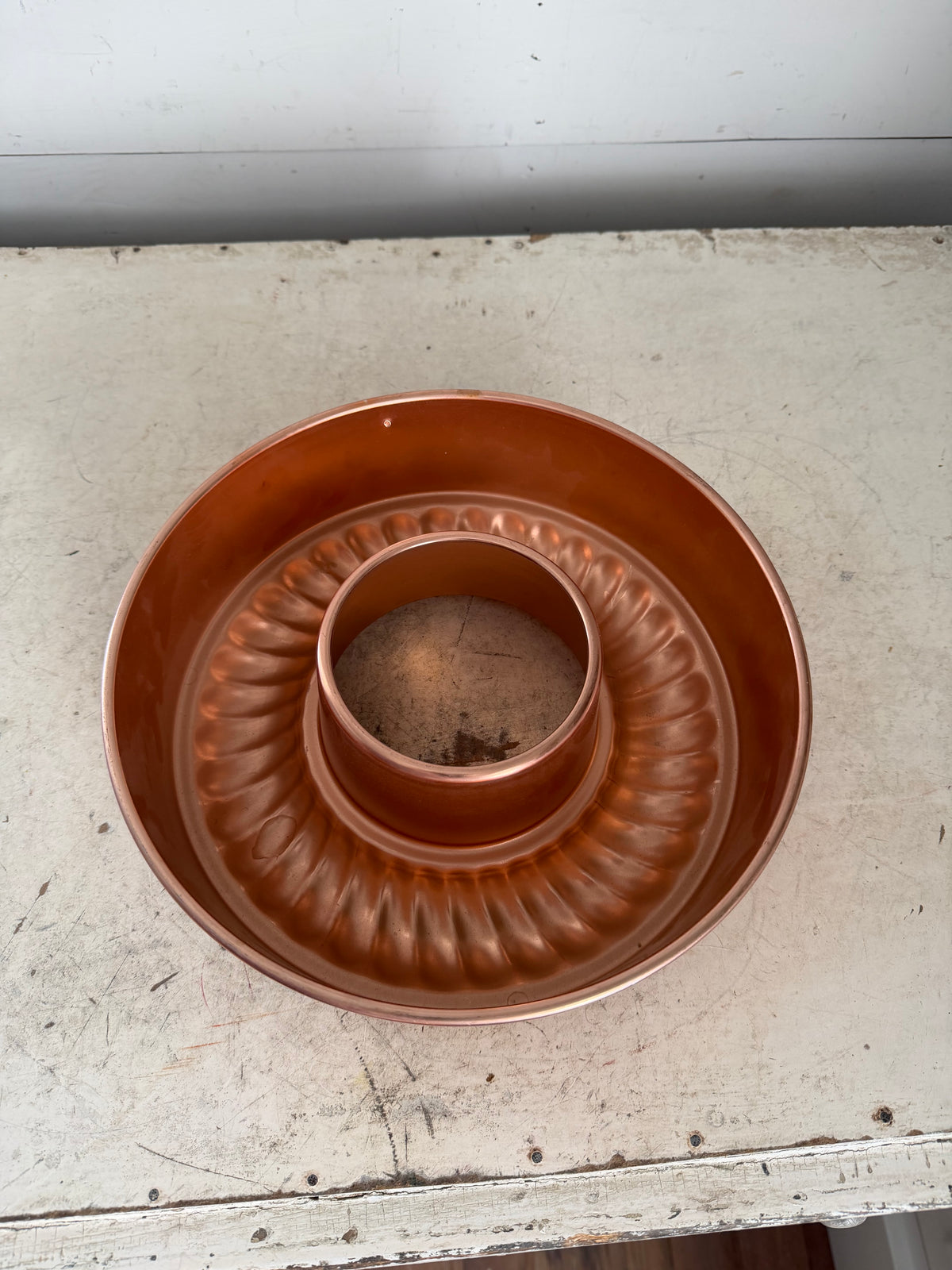 Vintage copper colored mirror 11 cup cake mold Mirro