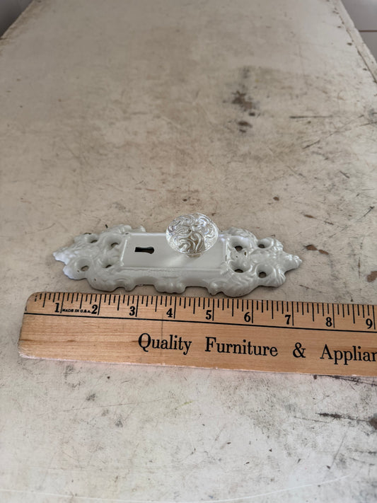 Shabby Chic Cast Iron Coat Hook with Knob