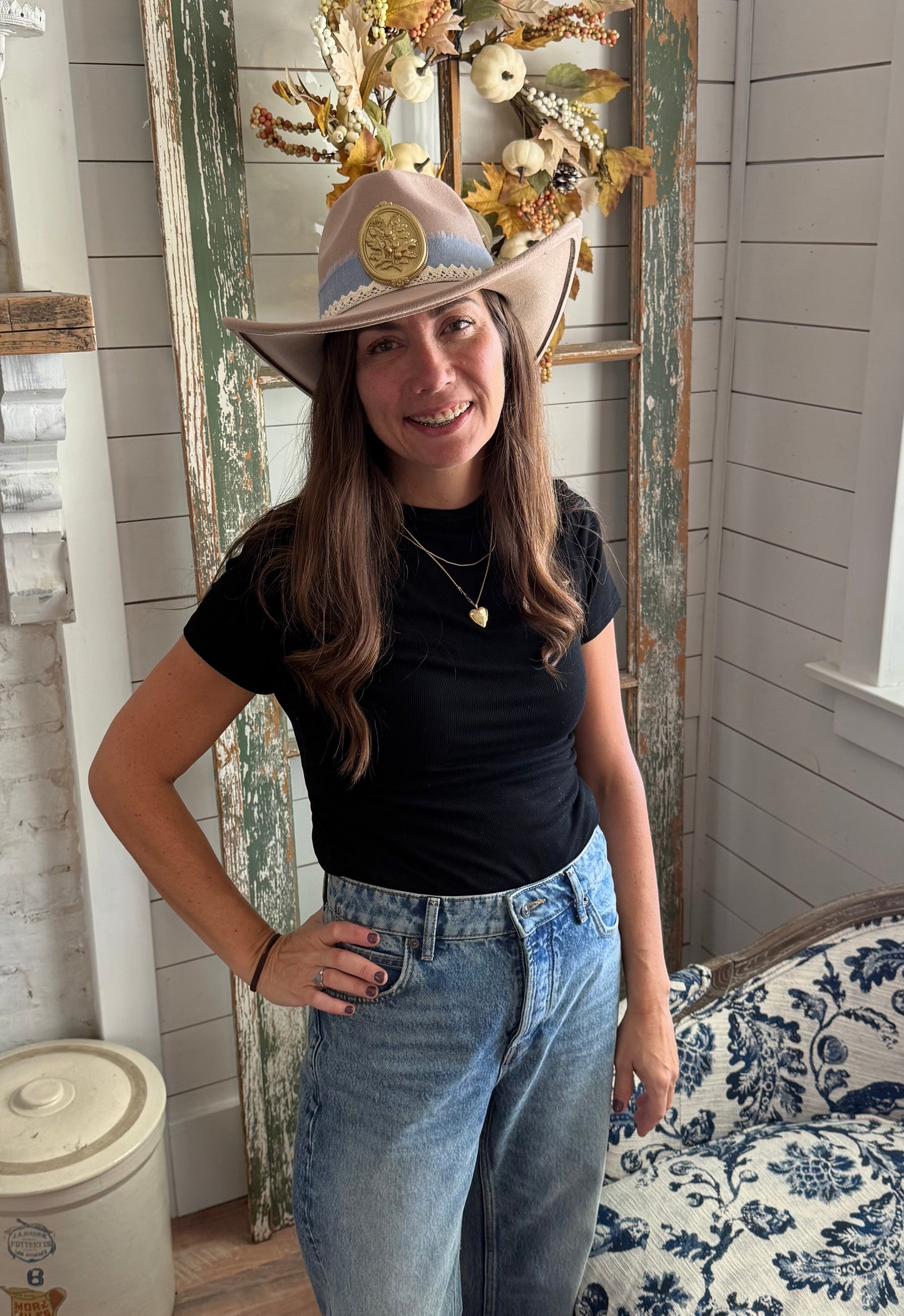 Cowgirl Hat - Custom Embelished - D