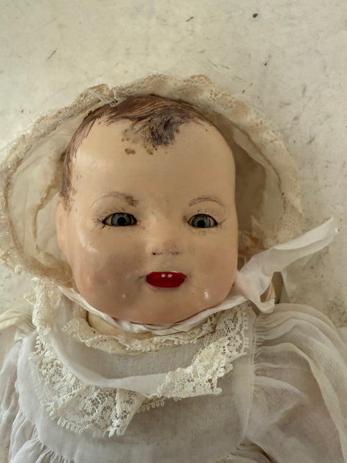 1929 Edward Imeson Horsman Toy Co Composition Baby with Tin eyes Doll