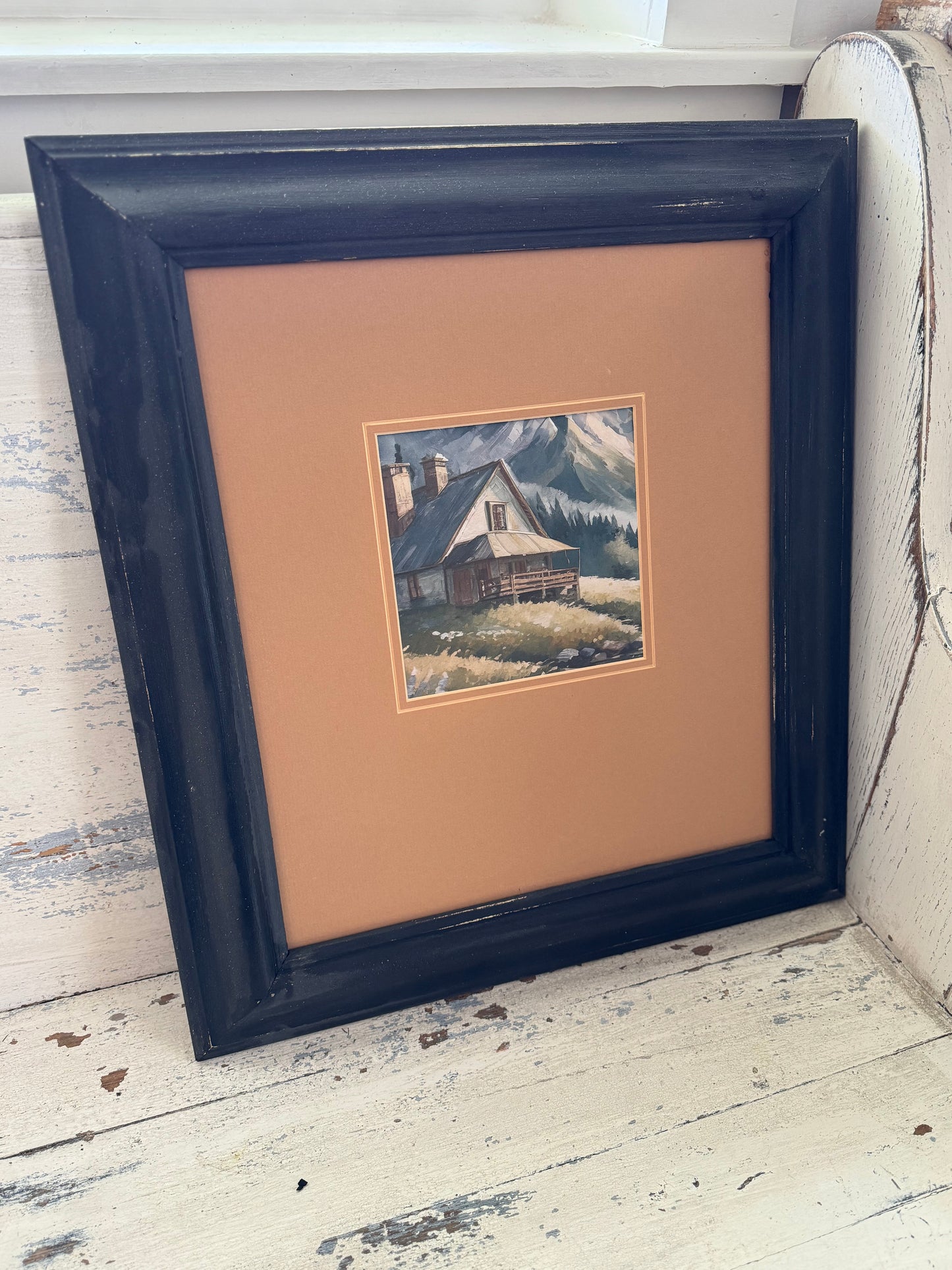 Framed & Matted Cottage Art