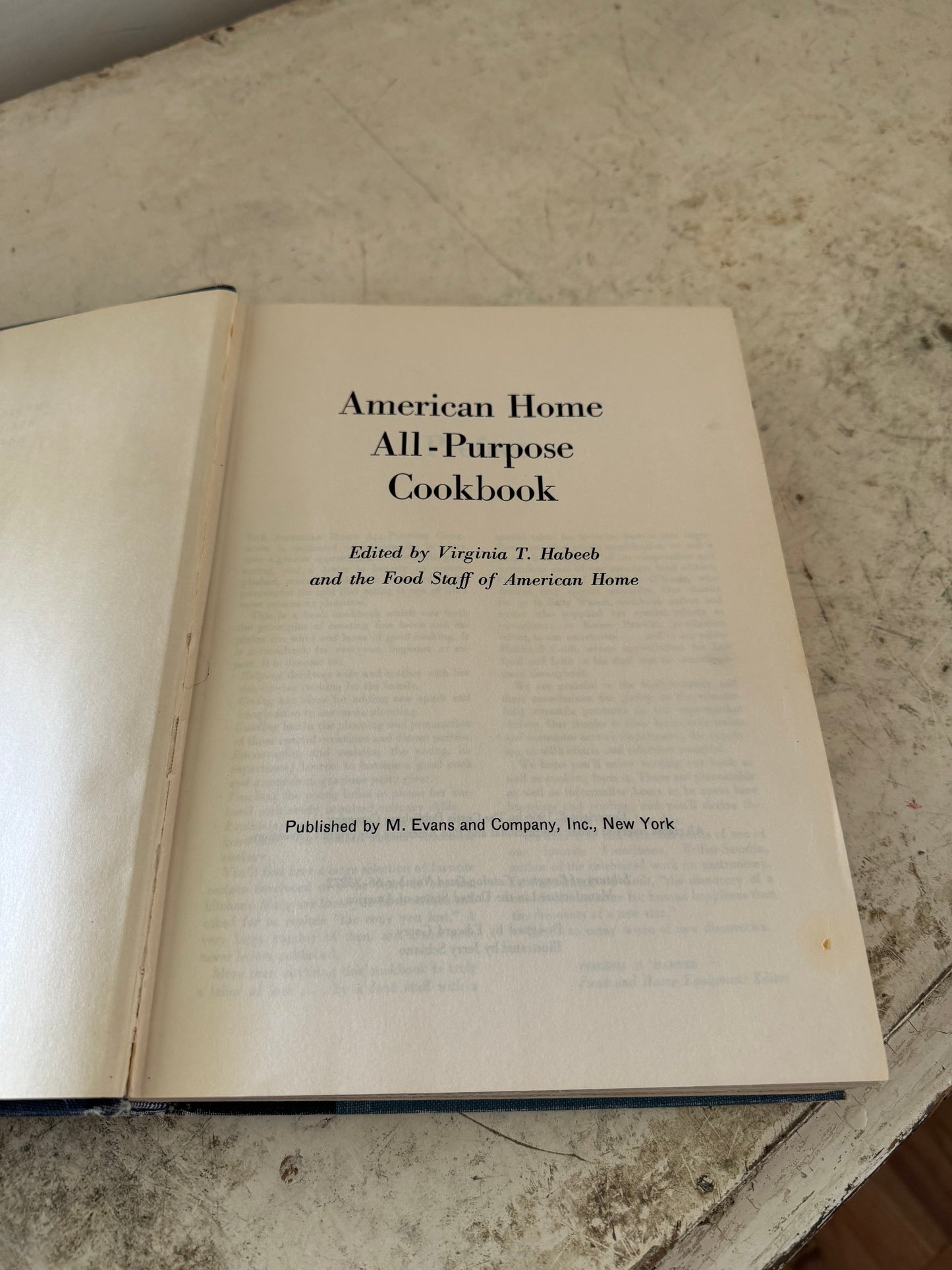 American Home All-Purpose Cookbook ~First Edition 1966~Hardcover