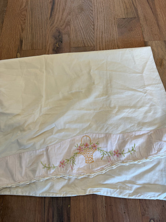 Embroidered Pillowcase