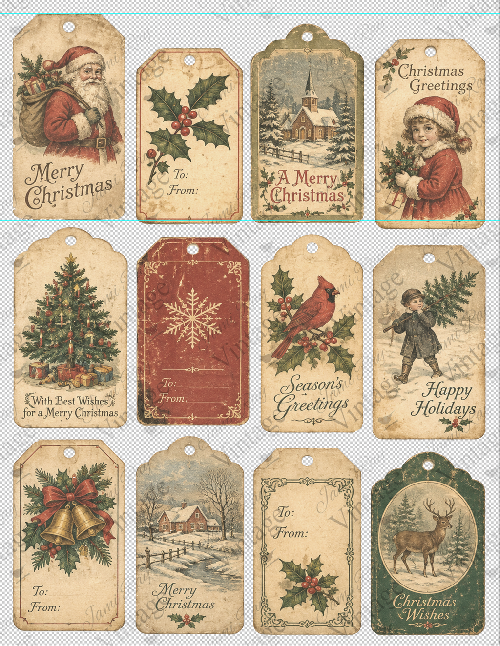 New Christmas Tags 2 | JRV Cardstock