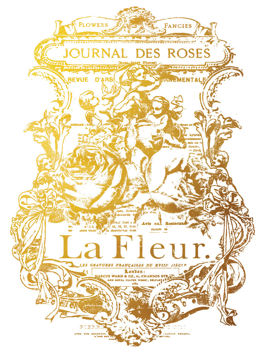 Curated Signage | Gilded Foil Transfer | IOD Iron Orchid Designs